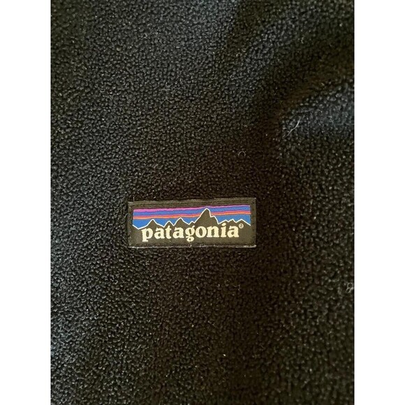 Patagonia Synchilla GorpCore Pullover Medium Black 1/4 Zip  EX2 Adventures - Picture 4 of 6